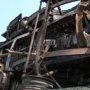 На дороге возле Евпатории нашли сгоревший микроавтобус и труп