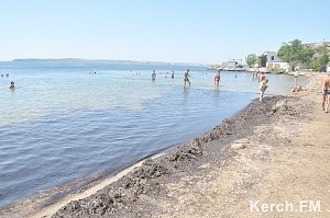 В Керчи убирают пляж «Молодежный»