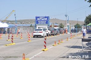 На Керченской переправе в порту «Крым» пока нет очереди