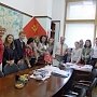 В.Ф. Рашкин встретился с группой учащихся из Москвы и Подмосковья