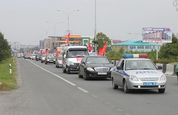 Северная Осетия. Во Владикавказе в преддверии выборов состоялся итоговый автопробег