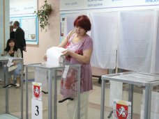 В Крыму проголосовало 45% избирателей