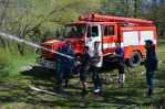 МЧС России организует пожарную эстафету для участников военно-патриотической спортивной игры «Рубеж»