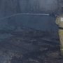 В Севастополе сильный ветер раздул большой пожар в заброшенном здании