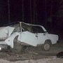 На дороге в Крыму пожилой водитель погиб при ударе машины о дерево