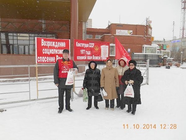 В Ямало-Ненецком автономном округе провели массовые пикеты под лозунгом «Конституция СССР 1977 года – основной закон Великой страны!»