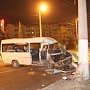 Микроавтобус «поцеловал» троллейбусную опору: семеро ранены