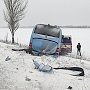 Под Симферополем в столкновении автобуса и машины погибли два человека