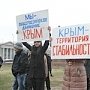 Крымско-татарские активисты провели митинг в поддержку визита Владимира Путина в Турцию