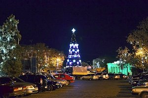 В Севастополе начали установку главной городской елки