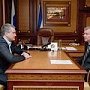 Встреча Сергея Аксёнова с Главой администрации города Алушта Игорем Сотовым