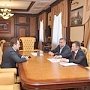 Сергей Аксёнов обсудил вопросы водоснабжения Крыма с Министром природных ресурсов и экологии РФ