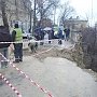 Причиной обрушения подпорной стены в Севастополе стала утечка из водопровода