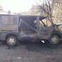 В Ночное Время в селе в Крыму после взрыва сгорела машина