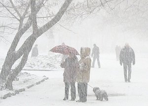 Завтра в Крыму ожидаются снегопады и метель