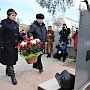 В Крыму установлен памятник погибшему сотруднику спецподразделения "Беркут"