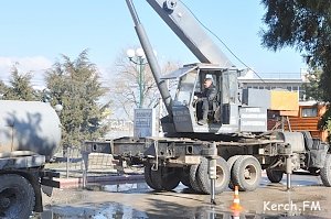 В центре Керчи порыв водовода