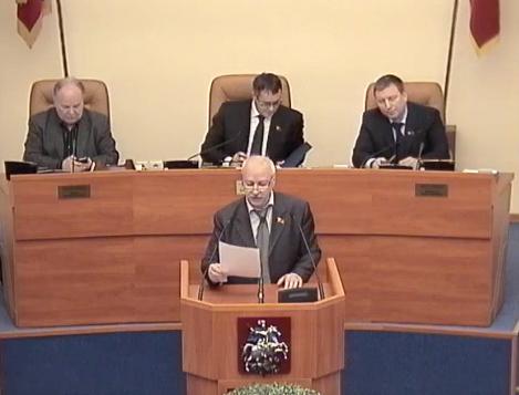 Депутат-коммунист Николай Зубрилин выступил на заседании Мосгордумы с заявлением о необходимости покончить с антисоветизмом