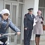В Керчи при участии полицейских проведен региональный этап конкурса между школьников «Безопасное колесо»