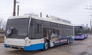 В Севастополе появился первый троллейбус с автономной тягой