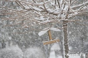 В Керчи выпал весенний снег