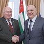 Депутат-коммунист А.Ж. Бифов встретился с послом Республики Абхазия И.М. Абха