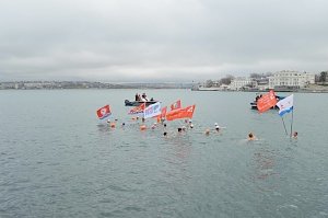 Моржи устроили заплыв в Севастополе