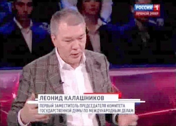 Л.И.Калашников в программе "Воскресный вечер с В.Соловьевым": Украина первая страна в Европе, гды пытаются запретить коммунистическую идеологию