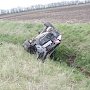 На севере Крыма погиб пассажир перевернувшейся машины