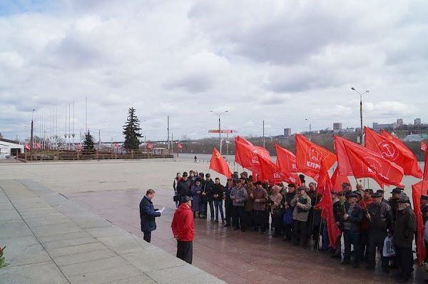 Нижегородские коммунисты провели митинги, посвященные 145-й годовщине со Дня рождения Владимира Ильича Ленина