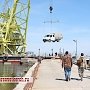 На Тузле выгружают технику для строительства Керченского моста