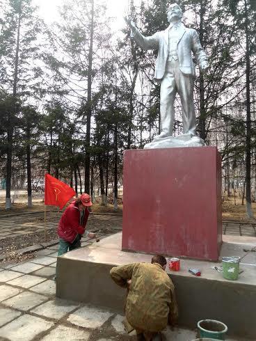 В городе Свободный Амурской области восстановлен памятник В.И. Ленину