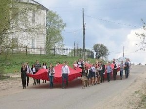 Знамя Победителей продолжает шествие по Вологодской области