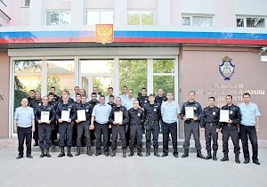 В Симферополе определили лучшую команду между групп задержания вневедомственной охраны полиции Республики Крым