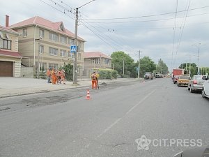 Ремонт Евпаторийской трассы в столице спровоцировал огромную пробку