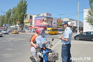 Почти за две недели в Керчи выявили 41 мотоциклиста — нарушителя