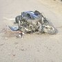 На дороге в Крыму в аварии погибли водитель мопеда и его пассажир