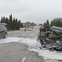 В районе «Шайбы» серьезная авария с тремя автомобилями