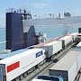В порту «Кавказ» появилась очередь из грузовых автомобилей в Крым