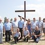 Крымские депутаты установили памятный камень на месте будущего обыденного храма Иоанна Кронштадтского