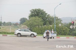 В Керчи с утра произошло две аварии