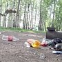 Симферопольский парк тонет в мусоре