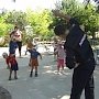 В Республике Крым полицейские проводят с детьми «Зарядку со стажем порядка»