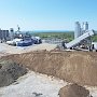 Для строительства Керченского моста сооружают заводы по производству бетона и асфальта
