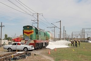 В Крыму прошла масштабная тренировка по ликвидации последствий выброса аммиака