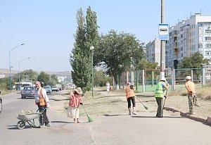 В Керчи бюджетники и депутаты участвовали в субботнике