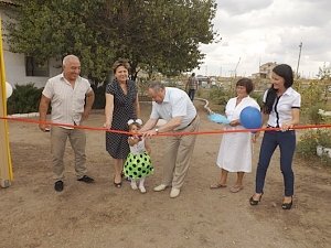В Первомайском районе открыли детские игровые площадки
