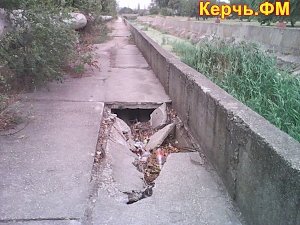Керченская речка Мелек-Чесме снова заросла травой
