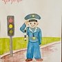 Дети полицейских вневедомственной охраны МВД Крыма изобразили, как они видят работу своих родителей
