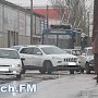 В Керчи на Еременко авария, движение троллейбусов остановлено